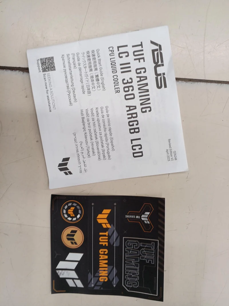 Refroidisseur de processeur ASUS TUF GAMING LC III 360 ARGB