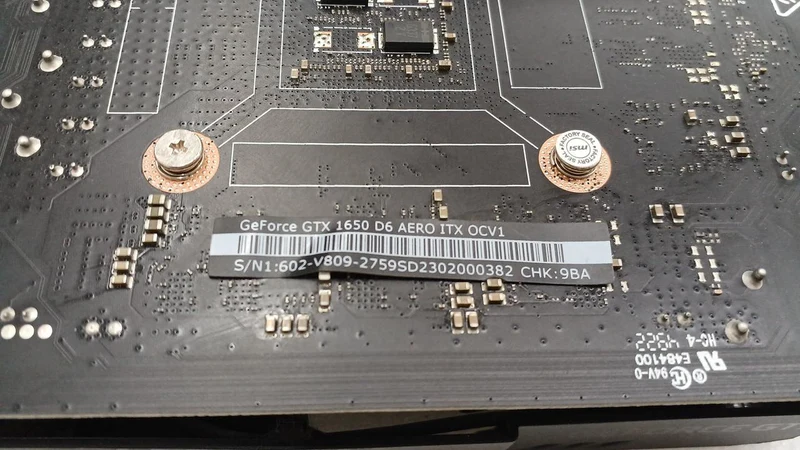 Carte graphique MSI GTX1650 D6 AERO