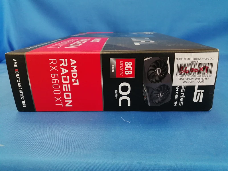 Carte graphique ASUS : DUAL-RX6600XT-O8G