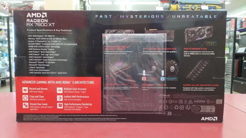 Carte graphique ASROCK RX7800XT PG 16 Go