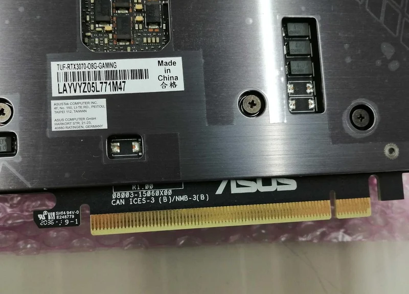 Carte graphique ASUS : TUF-RTX3070-GAMING