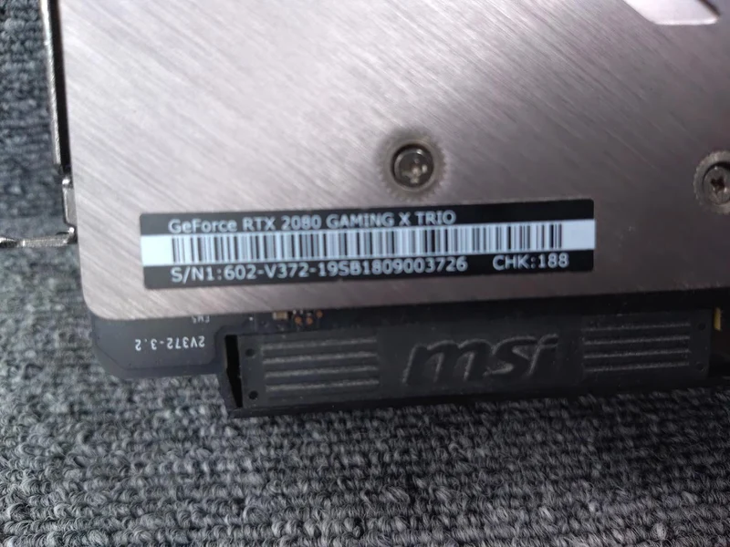 Carte graphique MSI RTX 2080 GAMING X TRIO