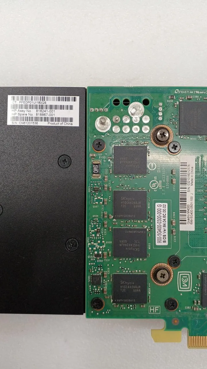 Carte graphique NVIDIA : QUADRO M4000