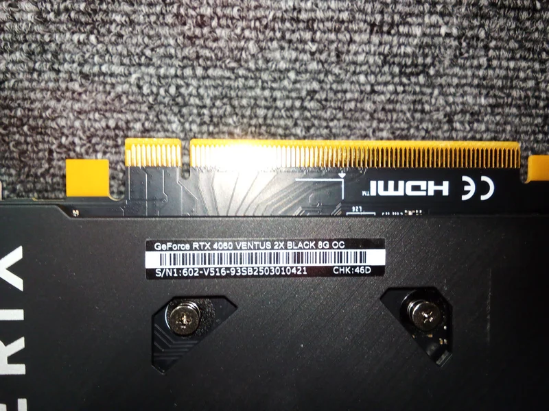 Carte graphique MSI RTX 4060 Ventus 2X Black 8 Go OC