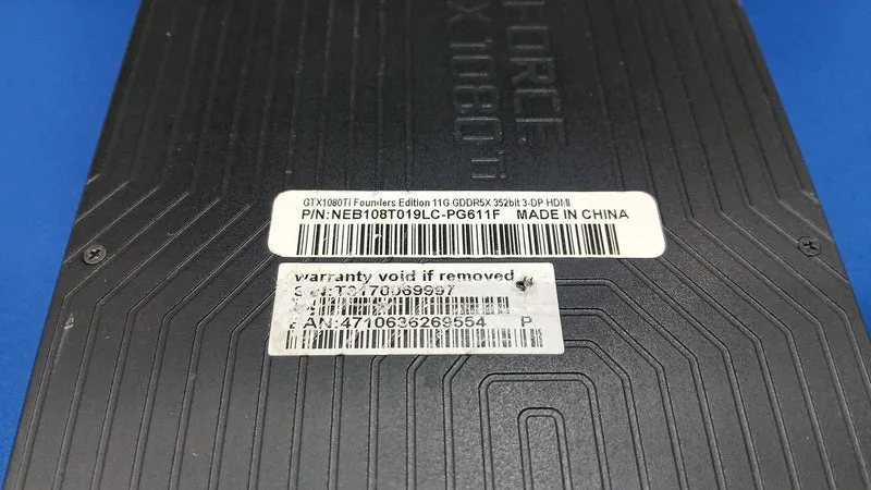Carte graphique NVIDIA GTX1080TI ÉDITION FONDATEURS