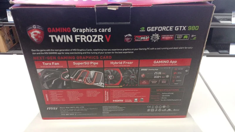 Carte graphique MSI : GTX 980 GAMING 4G
