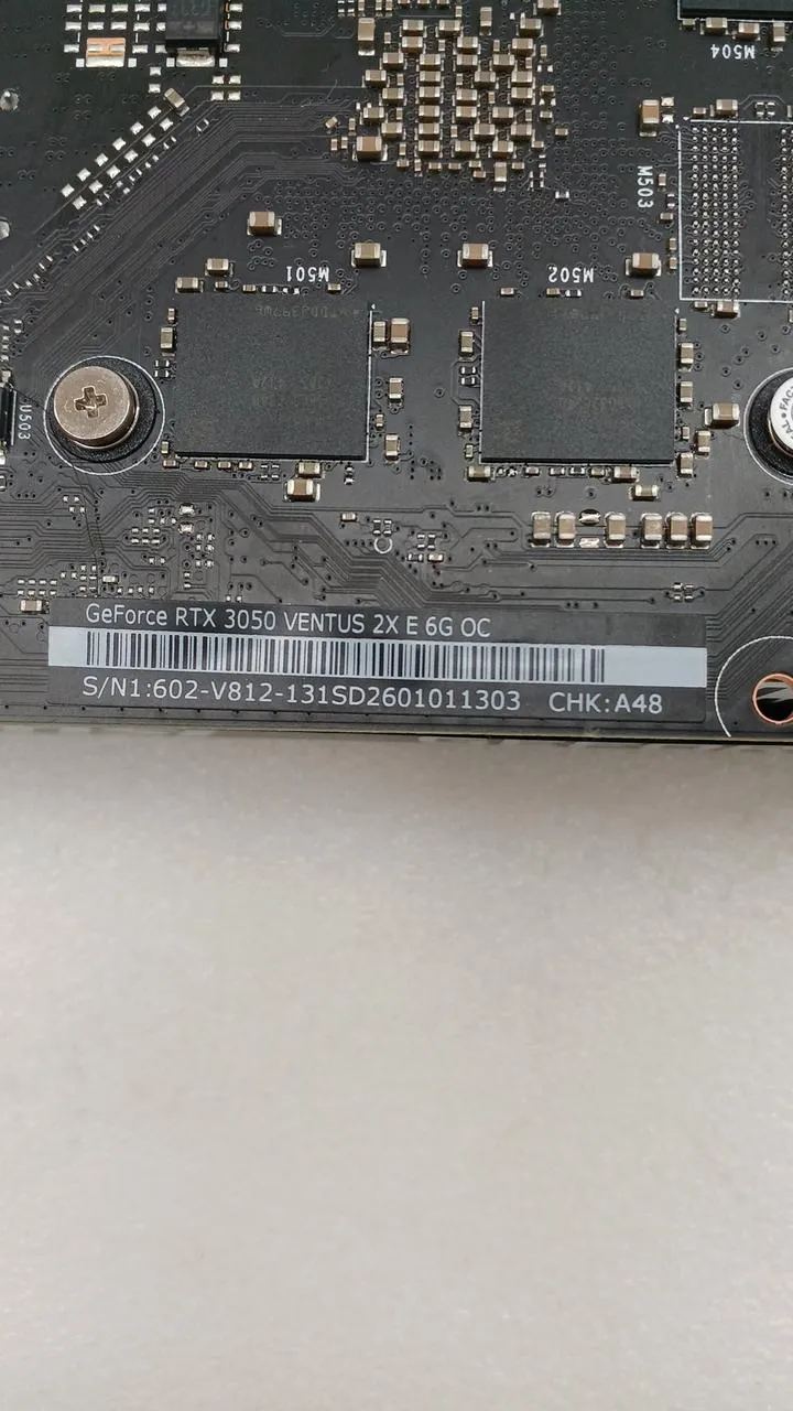 Carte graphique MSI : RTX 3050 VENTUS 2X E 6G OC