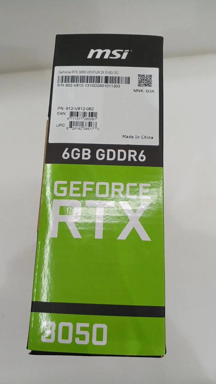 Carte graphique MSI : RTX 3050 VENTUS 2X E 6G OC