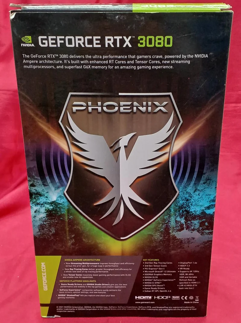 PHOENIX NVIDIA PCI-EXPRESS RTX3080 PHOENIX 10 Go V1