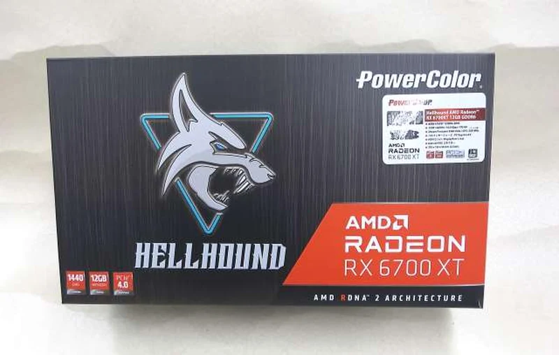 Carte graphique RADEON RX6700 XT 12 Go DDR6-3DHL compatible avec le bus PCI-EXPRESS POWER COLOR