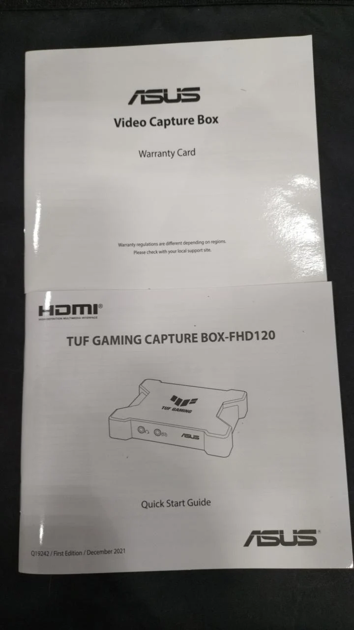 Boîtier d'acquisition de jeu ASUS TUF GAMING CAPTURE BOX-FHD120-