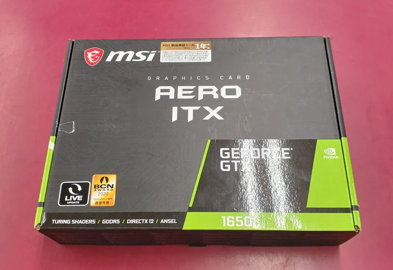Carte graphique MSI : GEFORCE GTX1650AERO ITX 4G
