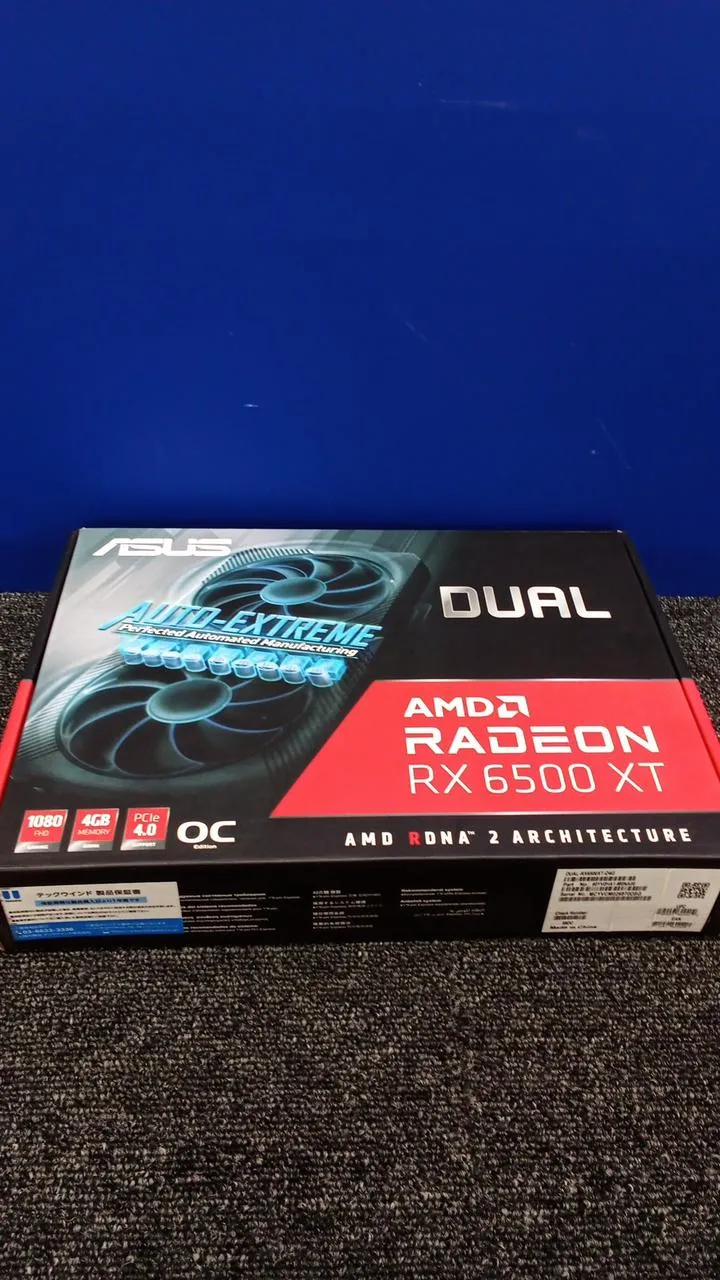 Carte graphique ASUS : DUAL RX6500XT O4G