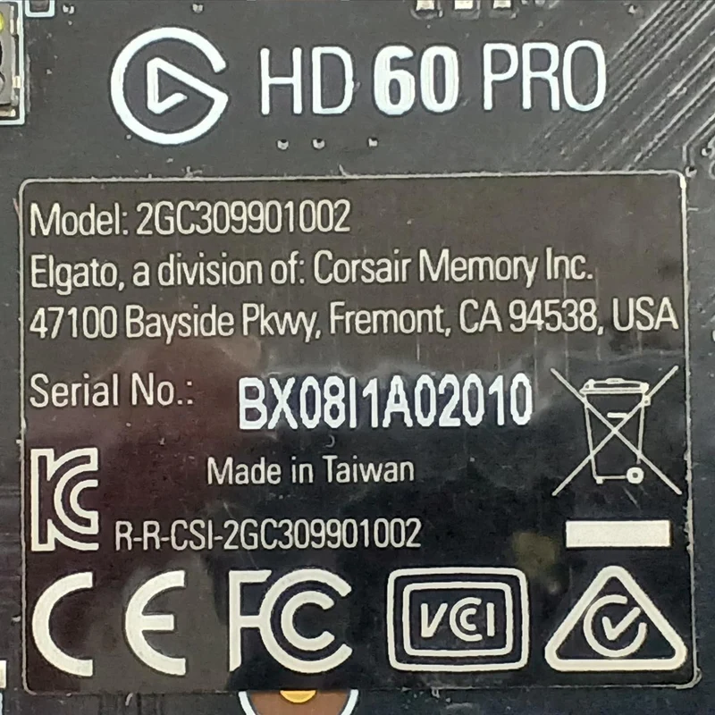 Carte d'acquisition ELGATO PCIe HD60 PRO