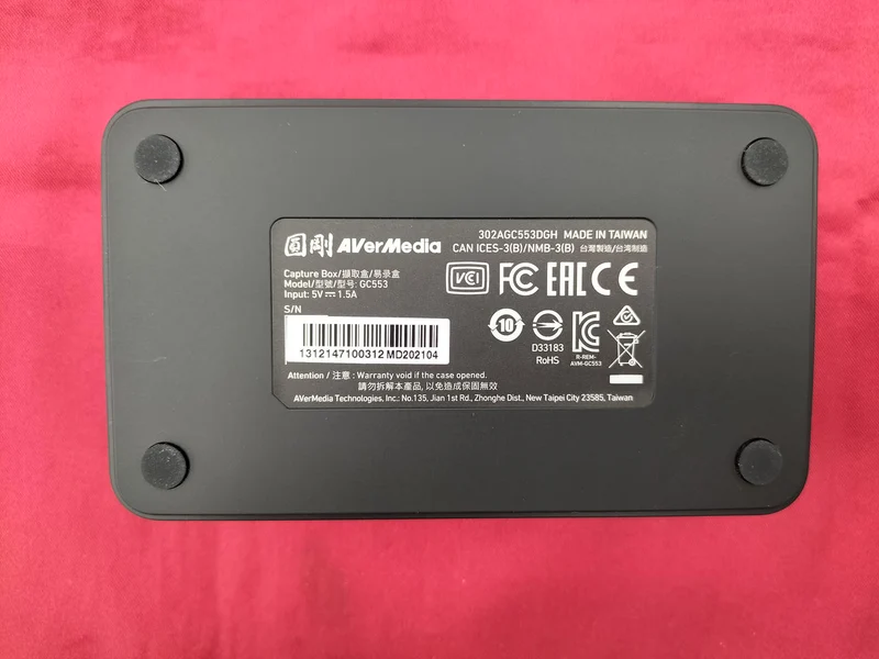 Carte d'acquisition AVerMedia GC553