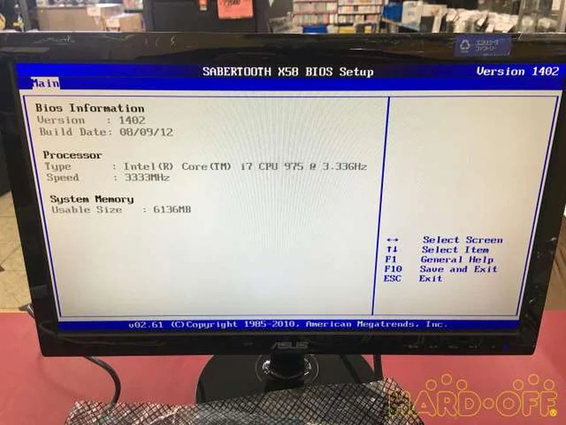 ASUS [À jeter] Carte mère, processeur et RAM SABERTOOTH X58 COREI7-975 6 Go