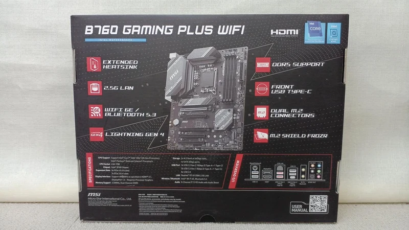 [À DÉCHETER] Carte mère MSI B760 GAMING PLUS WIFI