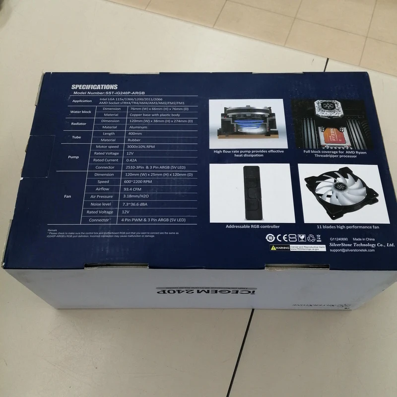 Refroidisseur de processeur SILVERSTONE SST-IG240P-ARGB