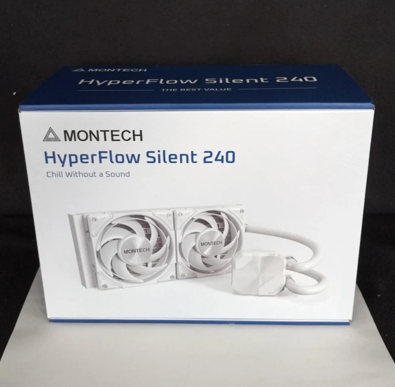 [À DÉCHETER] Refroidisseur de processeur MONTECH HYPERFLOW SILENT 240 BLANC
