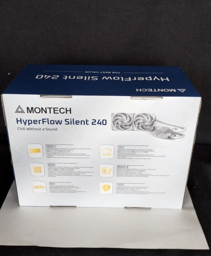 [À DÉCHETER] Refroidisseur de processeur MONTECH HYPERFLOW SILENT 240 BLANC