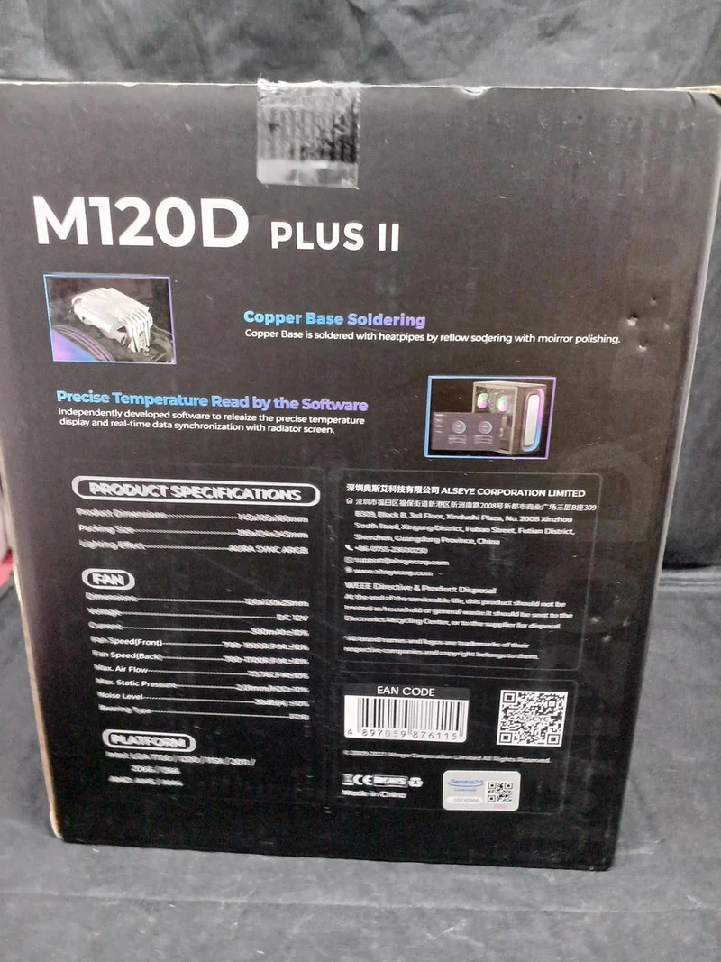 [À DÉCHETER] Refroidisseur de processeur ALSEYE MAX M120D-PLUS II