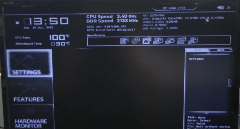 [À DÉCHETER] Carte mère MSI Z170-S01