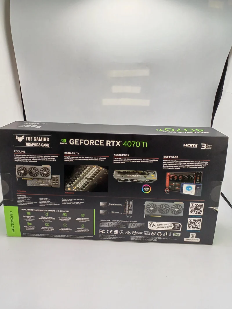 Carte graphique ASUS : GEFORCE RTX 4070 Ti 12 Go