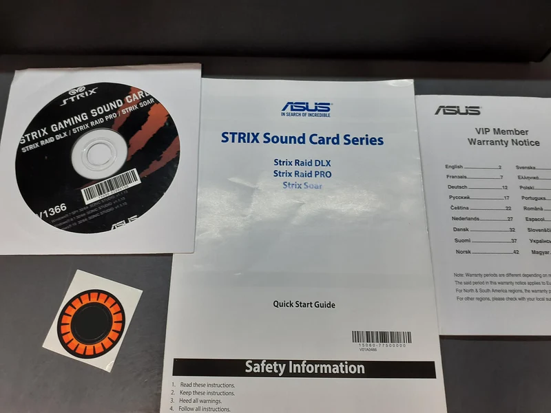Carte son ASUS : STRIX RAID DLX