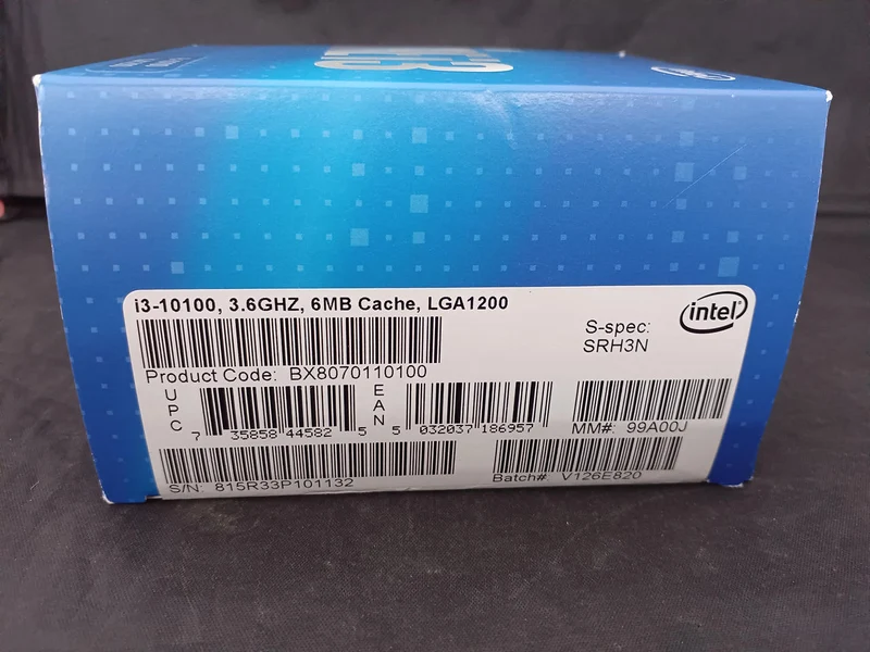 Processeur Intel Core i3-10100