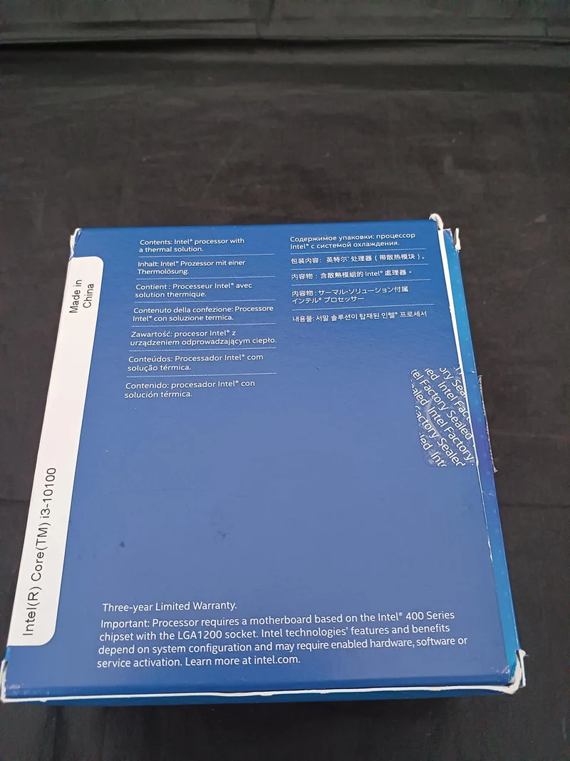 Processeur Intel Core i3-10100