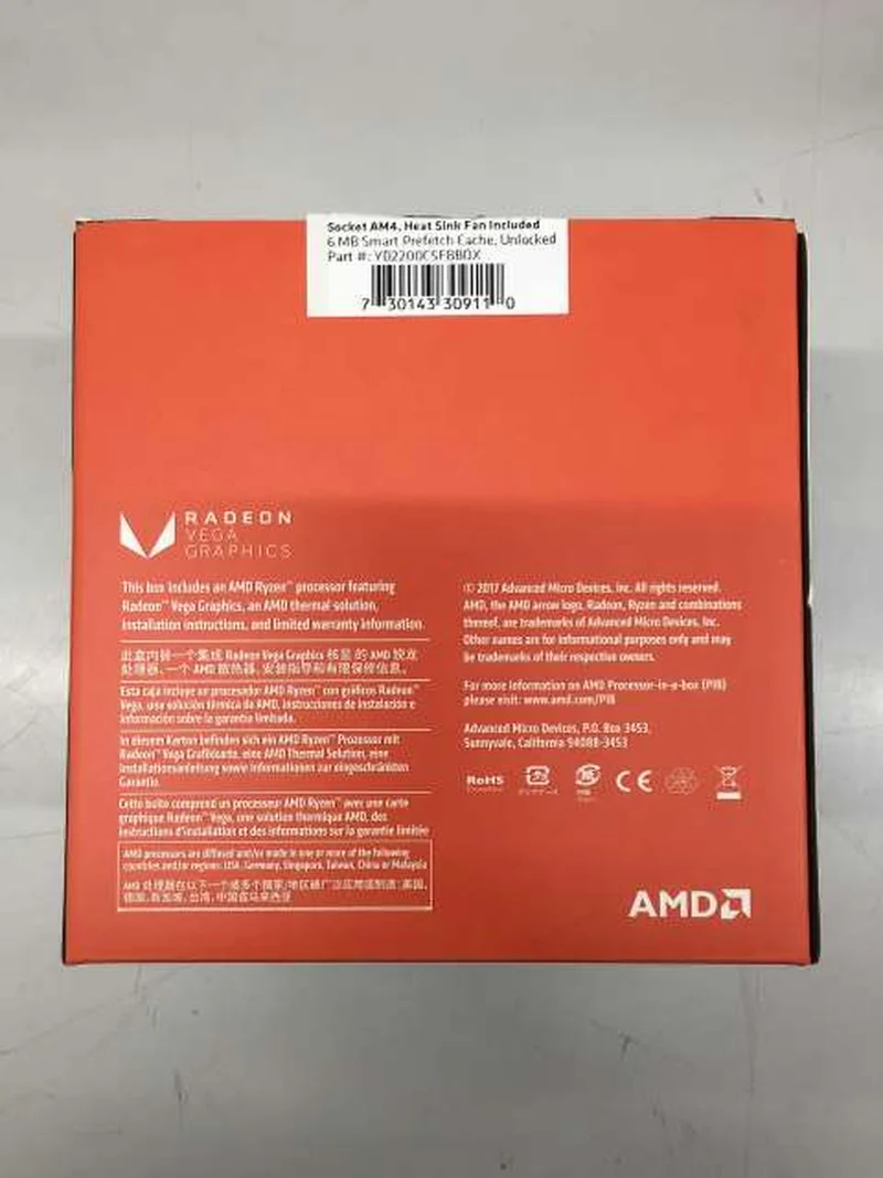 Processeur AMD Ryzen 3 2200G