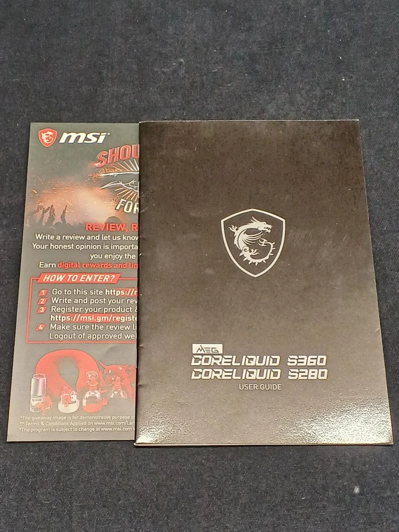 Refroidisseur à eau simple MSI MEG CORELIQUID S360