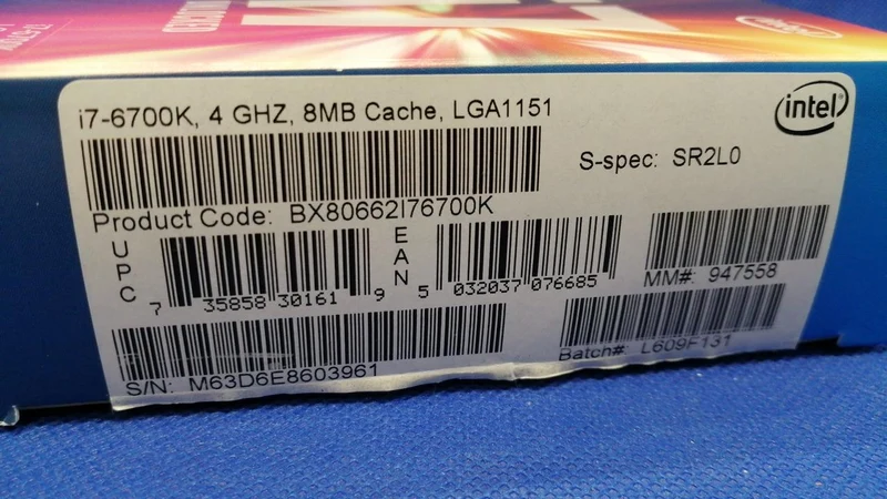Processeur Intel Core i7-6700K