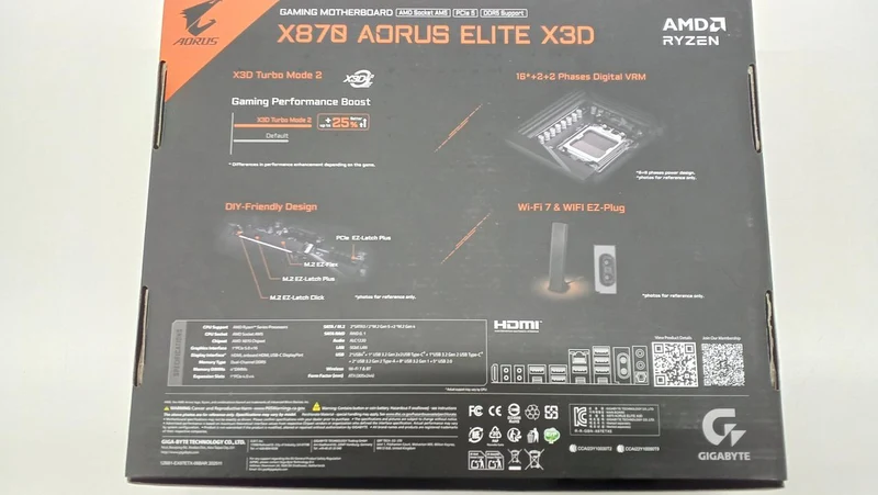 Carte mère GIGABYTE X870 AORUS ELITE X3D