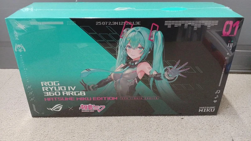 Refroidisseur de processeur liquide ASUS ROG RYUO IV. 360ARGB HATSUNE MIKU