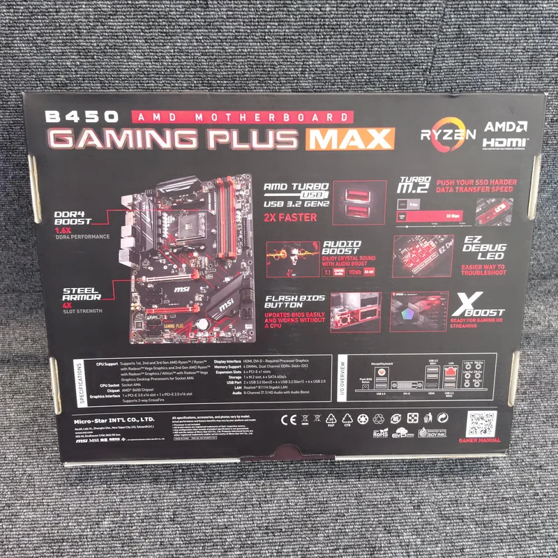 Carte mère MSI B450 GAMMING PLUS