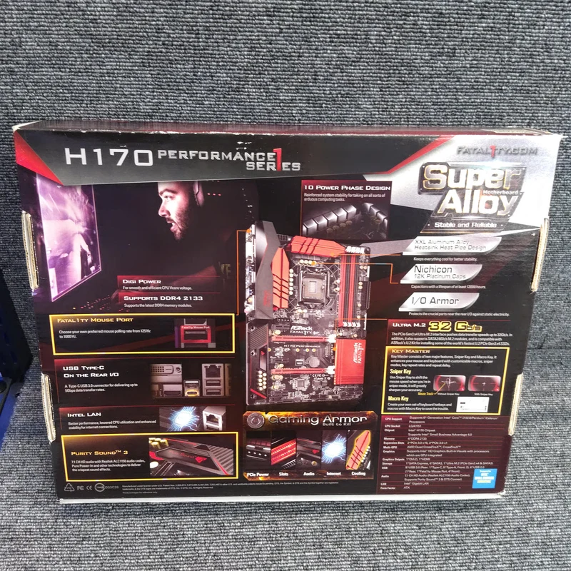 Carte mère avec processeur Intel : I7-6700 + H170