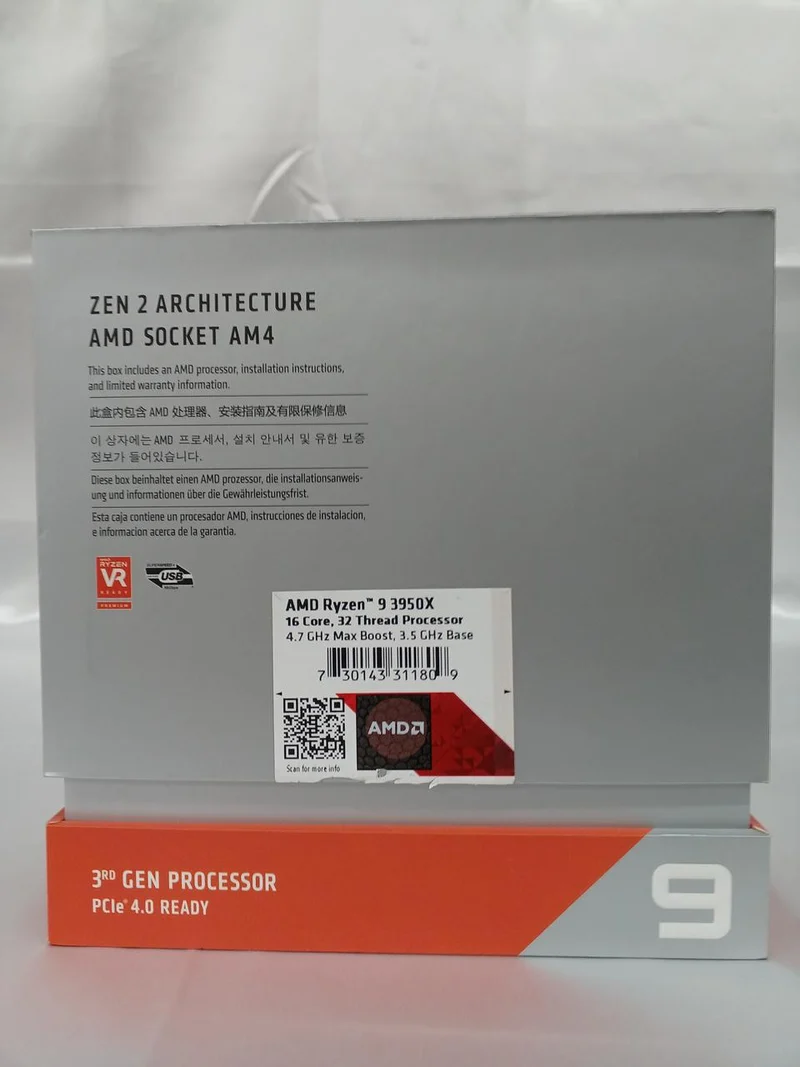 Processeur AMD Ryzen 9 3950X (boîte)