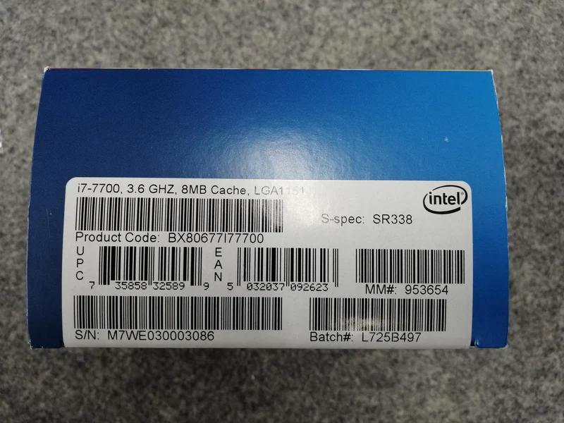Processeur Intel Core i7-7700