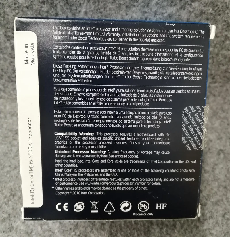 Processeur Intel i5-2500K