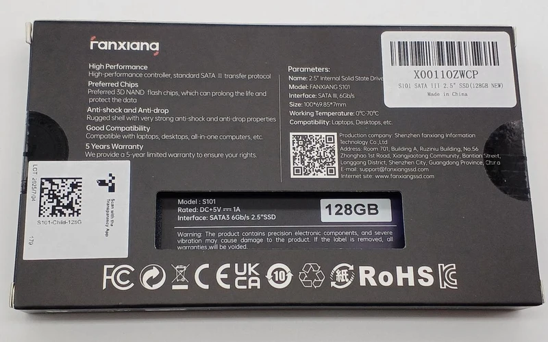 FANXIANG SSD 2.5 pouces S101