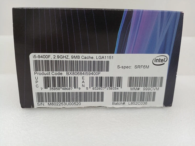 Processeur Intel Core i5 de 9e génération CORE i5-9400F
