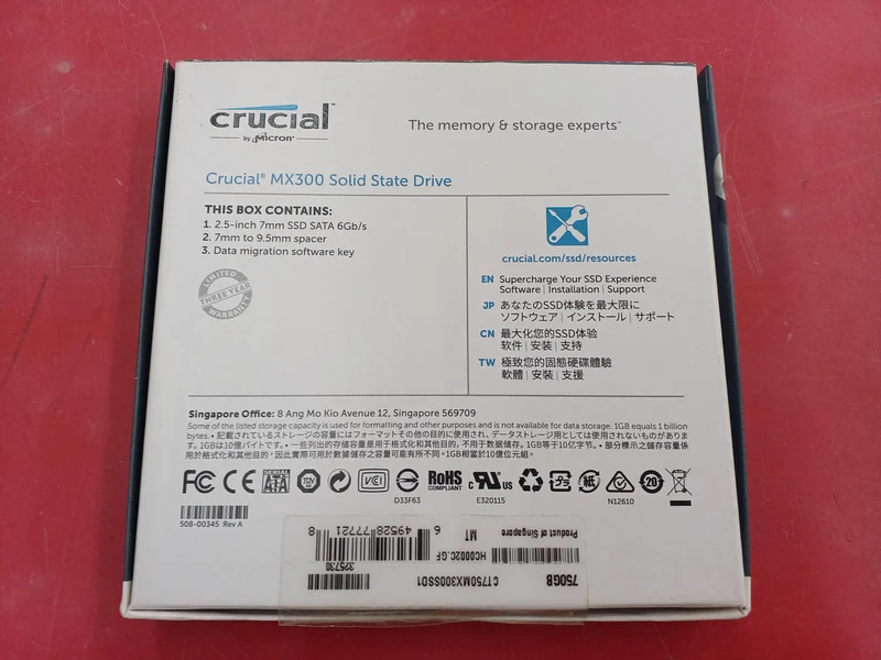 SSD CRUCIAL CT750MX300SSD1
