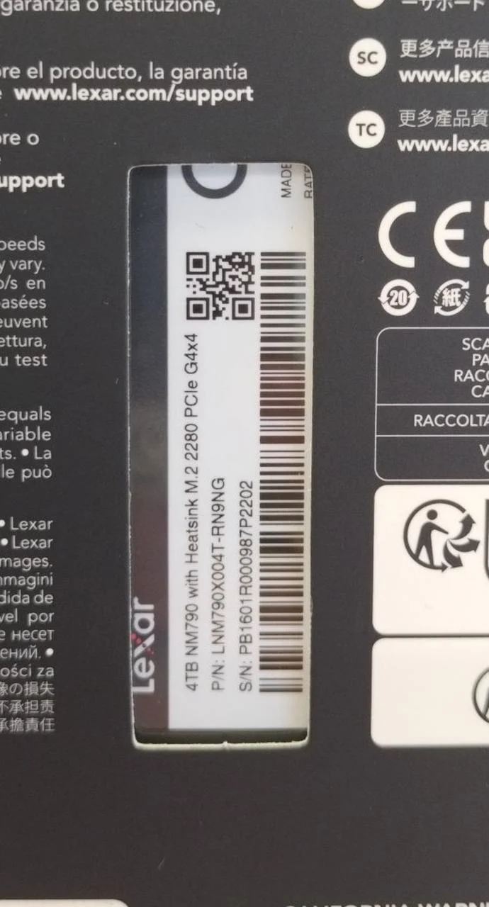 SSD LEXAR LNM790X004T-RN9NG