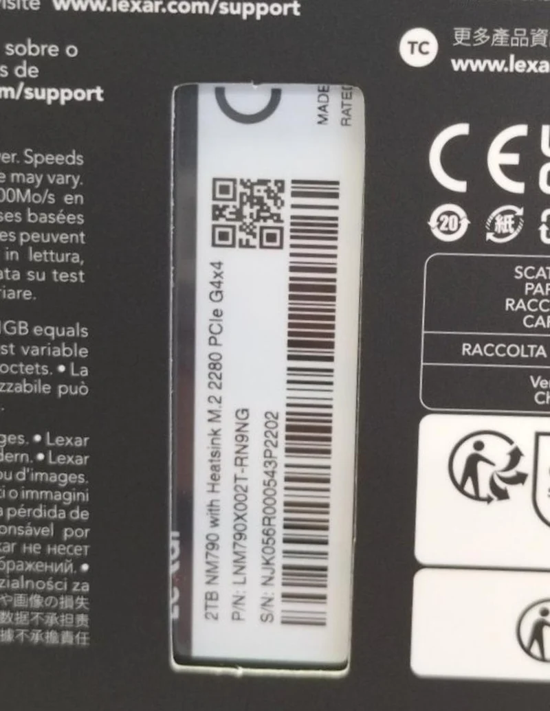 SSD LEXAR LNM790X002T-RN9NG