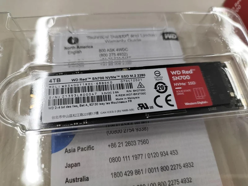 SSD NVMe M.2 WESTERN DIGITAL WDS400T1R0C