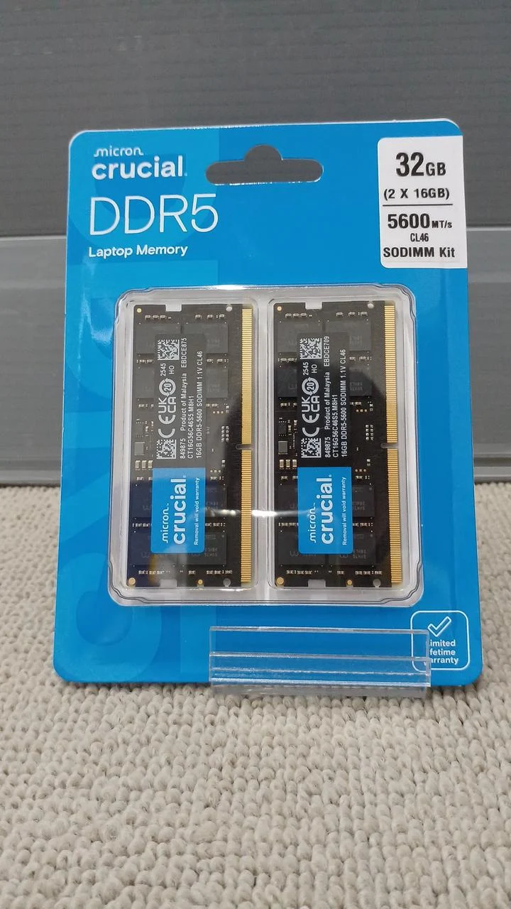 Mémoire CRUCIAL DDR5 DDR5-5600SODIMM