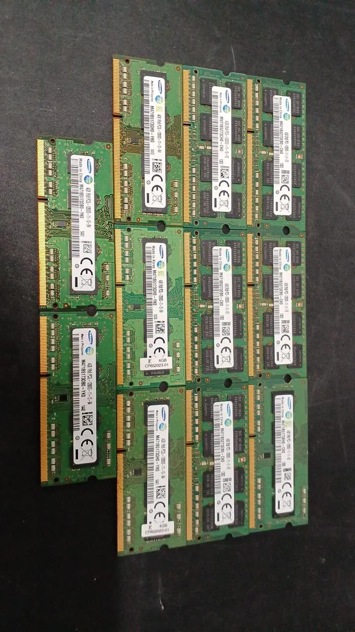 Mémoire pour ordinateur portable SAMSUNG DDR3 4 Go, 11 disques DDR3 PC3L-12800S
