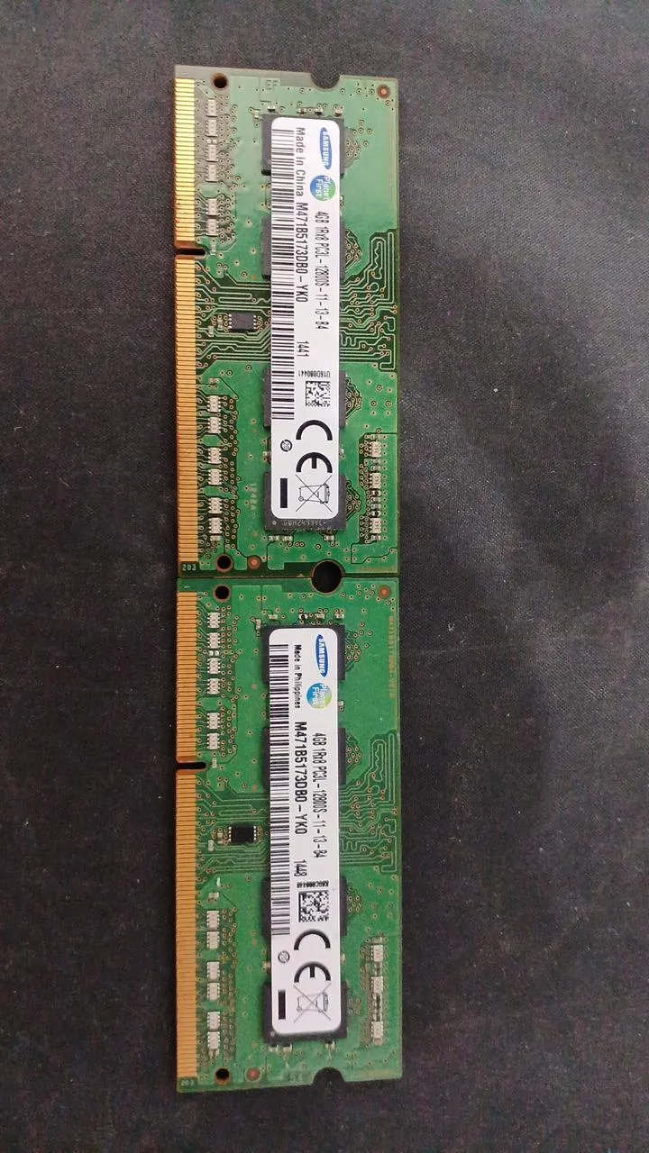 Mémoire pour ordinateur portable SAMSUNG DDR3 4 Go, 11 disques DDR3 PC3L-12800S