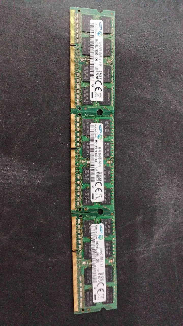Mémoire pour ordinateur portable SAMSUNG DDR3 4 Go, 11 disques DDR3 PC3L-12800S